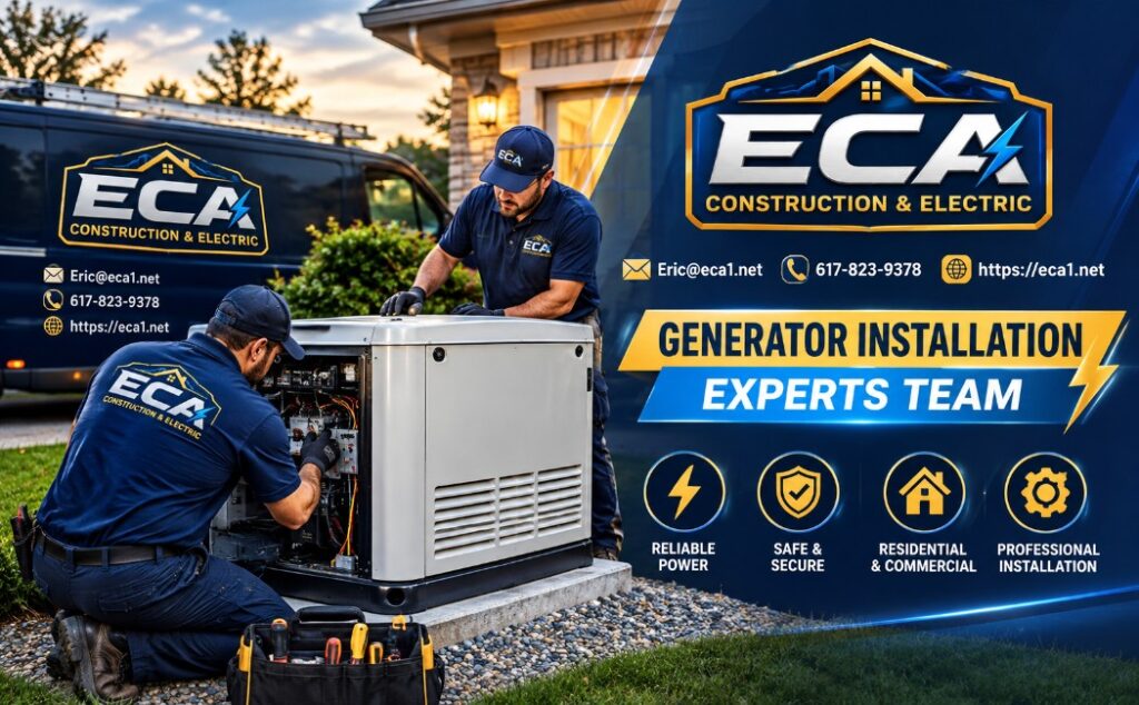 ECA Construction and Electric generator installation services for residential and commercial properties