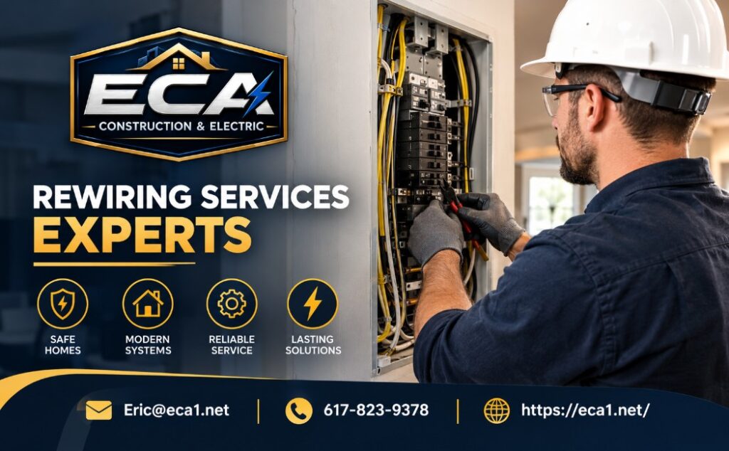 Home rewiring safety, power reliability, and full or partial rewiring solutions for residential properties
